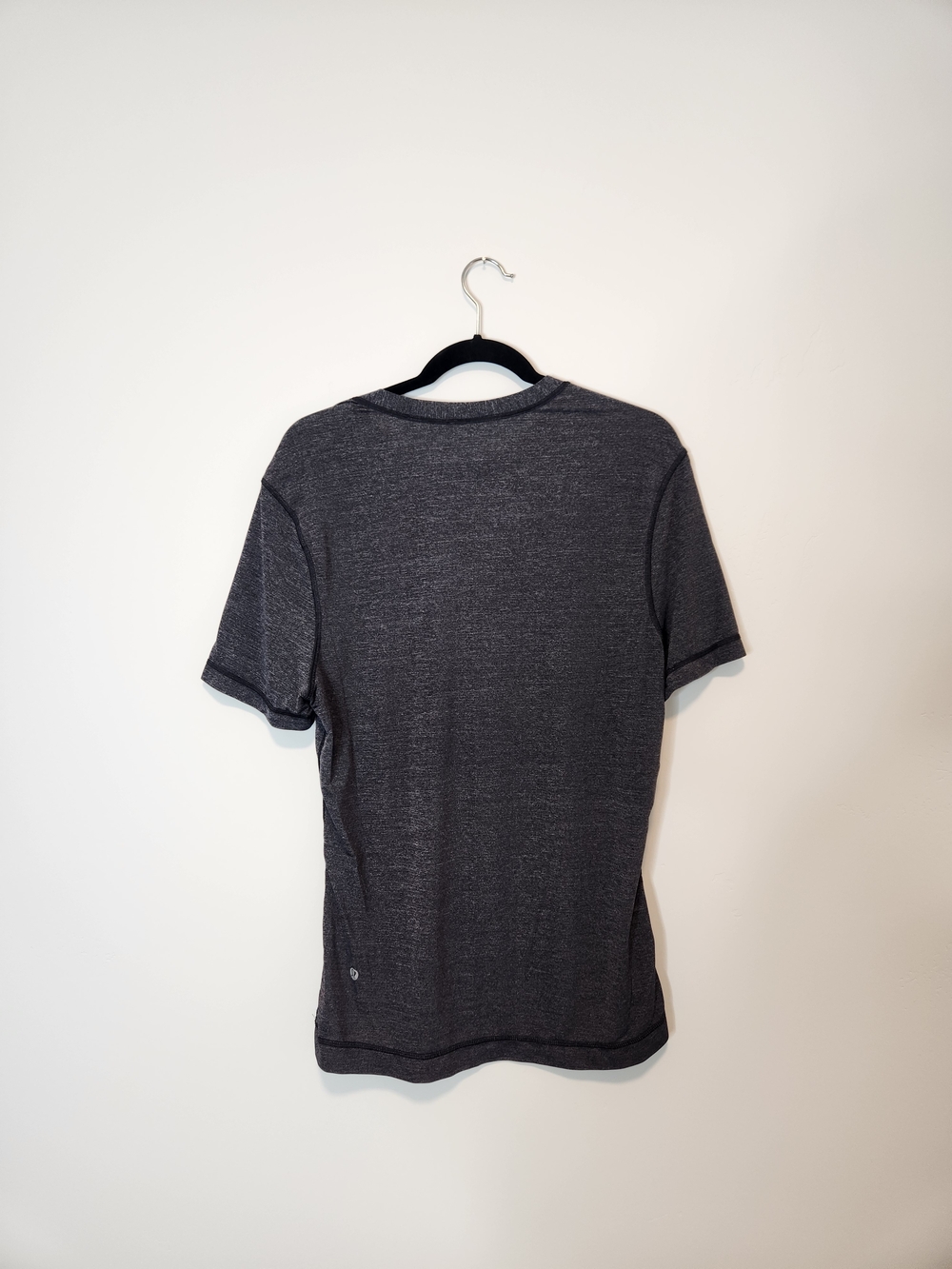 Lululemon Mens Reverse Sprint Short Sleeve In Heathered Black Size Medium - Picture 5 of 10
